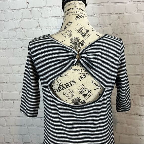 We The Free / Free People - Frenchie Striped T-shirt Dress size extra small - Picture 4 of 8